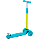 Самокат 3-колесный Kiko, 120/80 мм, голубой/зеленый