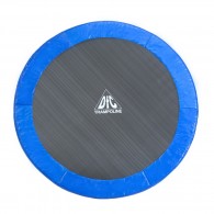 Батут DFC Trampoline Fitness с сеткой 12ft, синий