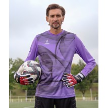 Свитер вратарский DIVISION PerFormDRY GK Pattern LS, сиреневый/темно-серый/белый, детский