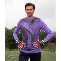 Свитер вратарский DIVISION PerFormDRY GK Pattern LS, сиреневый/темно-серый/белый, детский